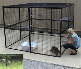 Large Cat Walk-in Cage